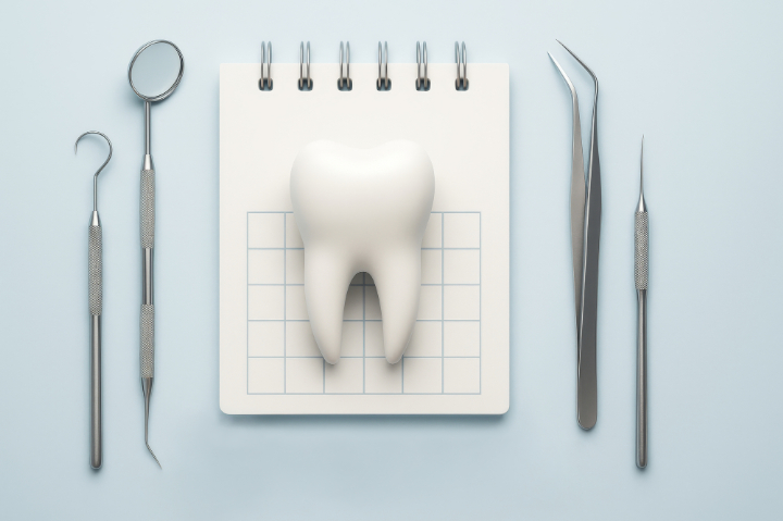 歯医者でクリーニングを受ける頻度のイメージ