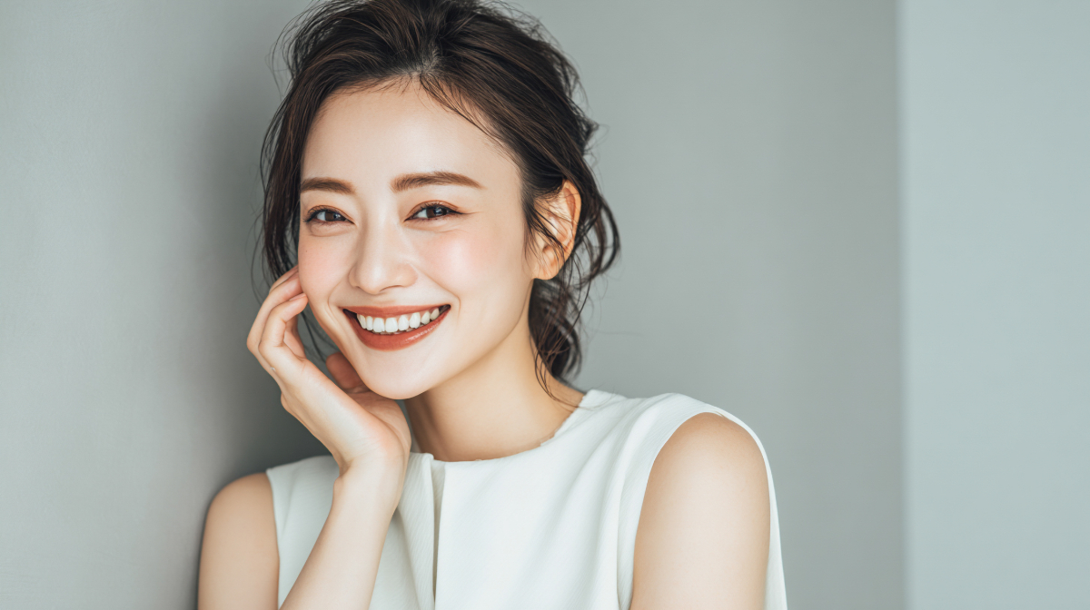 歯が健康で綺麗な女性
