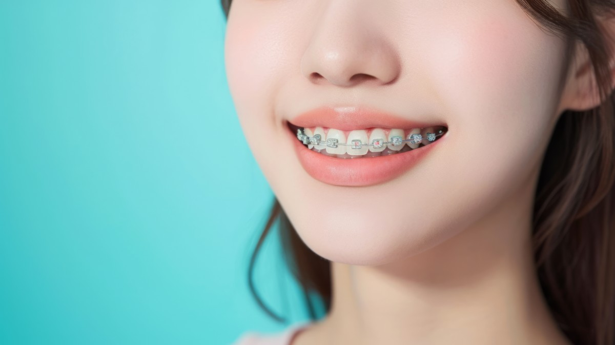 矯正している歯の様子